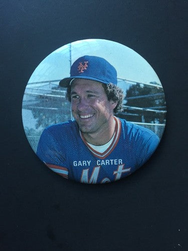 Gary Carter New York Mets 1986 World Series Pin Button 3 " Mint Original Hof