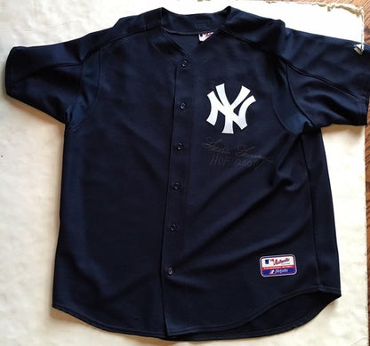 Goose Gossage Signed majestic warmup Yankees Jersey goose holo coa HOF 2008 auto