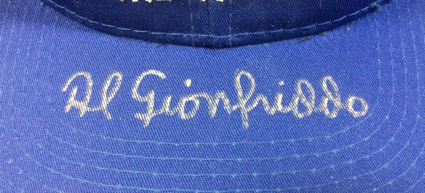 Al Gionfriddo Brooklyn Dodgers signed 1947 WS catch hat autograph rare CBM COA