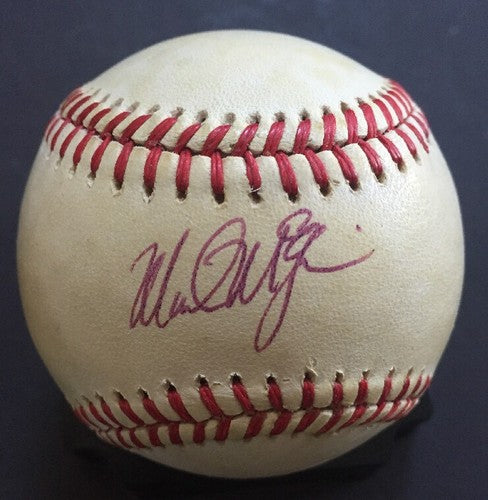 Mark McGwire Signed Official A.L Baseball Rookie Autograph PSA LOA Oakland A’s