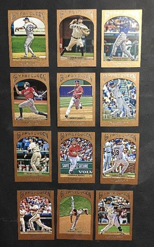 2011 GYPSY QUEEN FRAMED Lot 12 Cards /999 Chipper Jones Mauer Mint