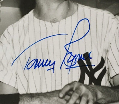 Yogi Berra Tommy Heinrich Byrne Yankees signed 8x10 photo framed 3 auto JSA COA