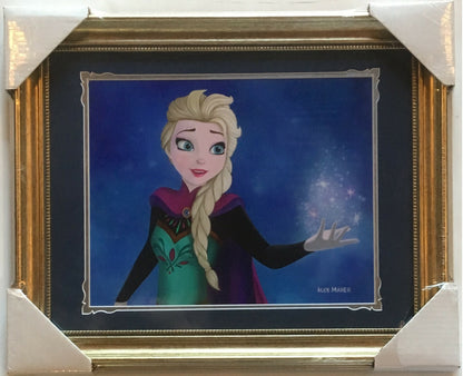 The Snow Queen Elsa Frozen Framed 11x14 Disney Character Art litho Alex Maher