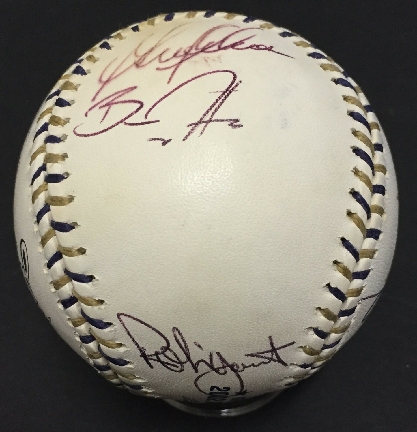 2002 AL All Star Team Signed Baseball 20 Auto Mariano Rivera MLB Holo COA