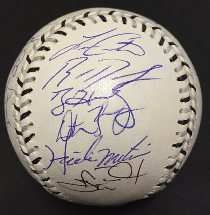 2003 All Star Game Team Signed Baseball 24 auto Ichiro Roy Halladay MLB Holo COA