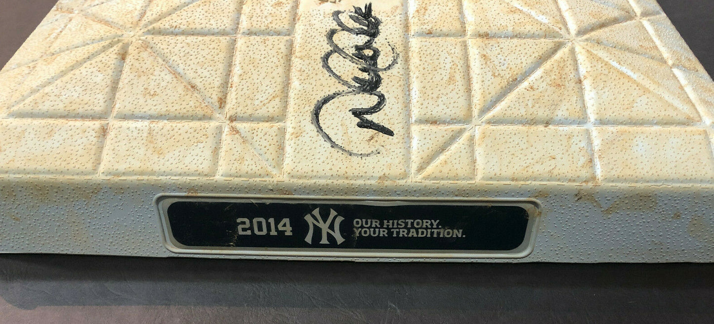 Derek Jeter Yankees Signed 7/27/2014 Final Season Game Used Base MLB Steiner JSA