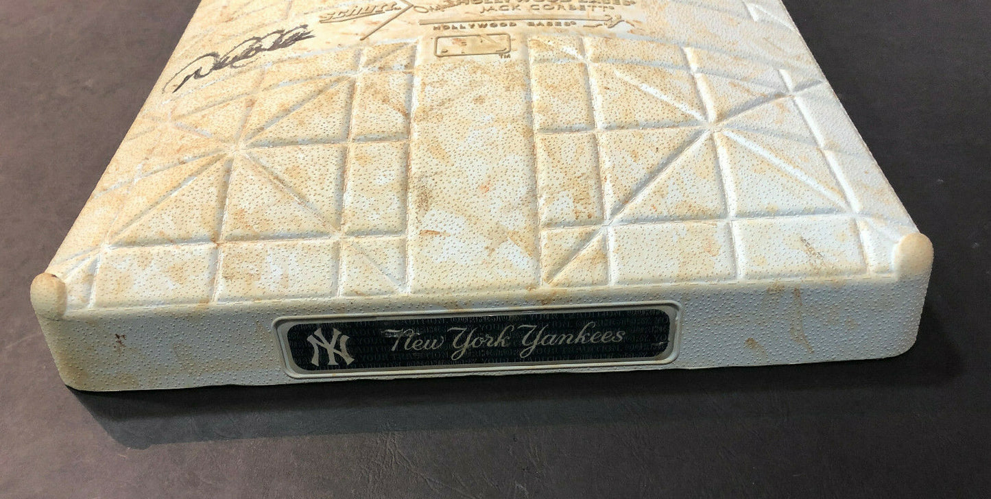 Derek Jeter Yankees Signed 7/27/2014 Final Season Game Used Base MLB Steiner JSA