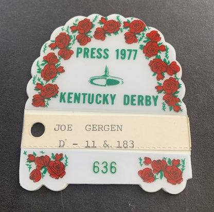 1977 Kentucky Derby Press Pass Ticket Seattle Slew Triple Crown Horse Mint Rare