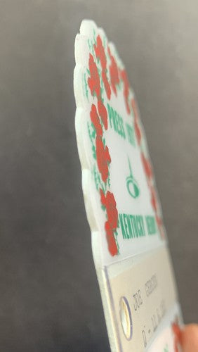 1977 Kentucky Derby Press Pass Ticket Seattle Slew Triple Crown Horse Mint Rare