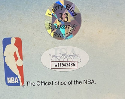 Larry Bird Celtics Signed Original living Legend NBA Converse Poster Framed Jsa
