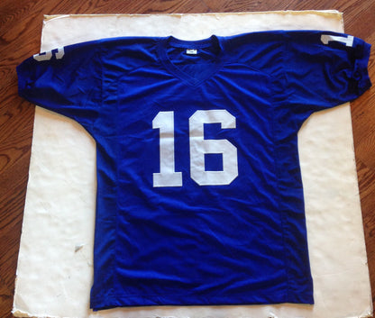 Frank Gifford Ny Giants signed CAREER STAT JERSEY HOF 77 autograph Mint CBM COA