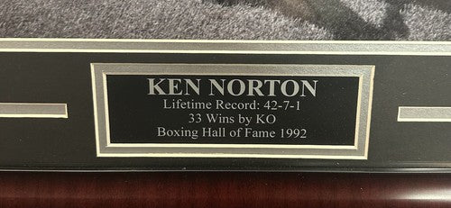 Ken Norton Signed 11x14 Framed Photo Muhammad Ali Yankee Stadium Auto OA COA
