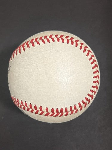 Johnny Mize Signed Vintage Official NL Baseball Bold Auto Yankees PSA COA HOF