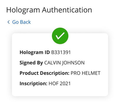 Calvin Johnson Signed Lions Pro Eclipse FS Helmet Visor HOF 21 Auto Fanatics COA