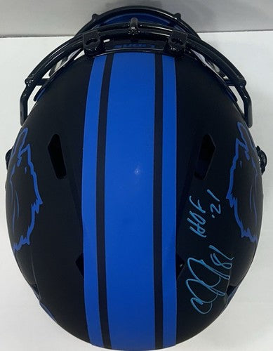 Calvin Johnson Signed Lions Pro Eclipse FS Helmet Visor HOF 21 Auto Fanatics COA