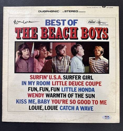 Brian Wilson Signed The Best Of The Beach Boys Album Mint Auto Psa Coa