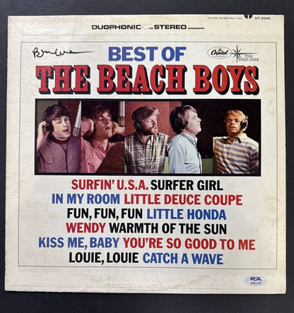 Brian Wilson Signed The Best Of The Beach Boys Album Mint Auto Psa Coa