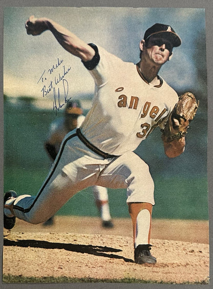 Nolan Ryan Signed 8x10 Photo To Mike Best Wishes 1970’s Autograph Angels COA HOF