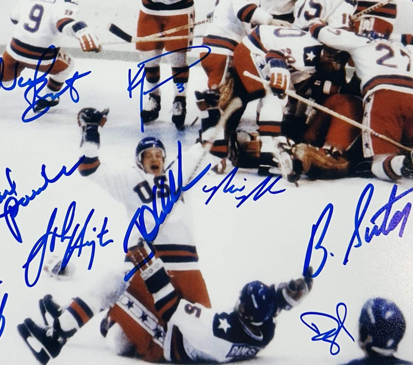 1980 USA Hockey Miracle Team Signed All 20 16x20 Framed Photo Believe Auto PSA