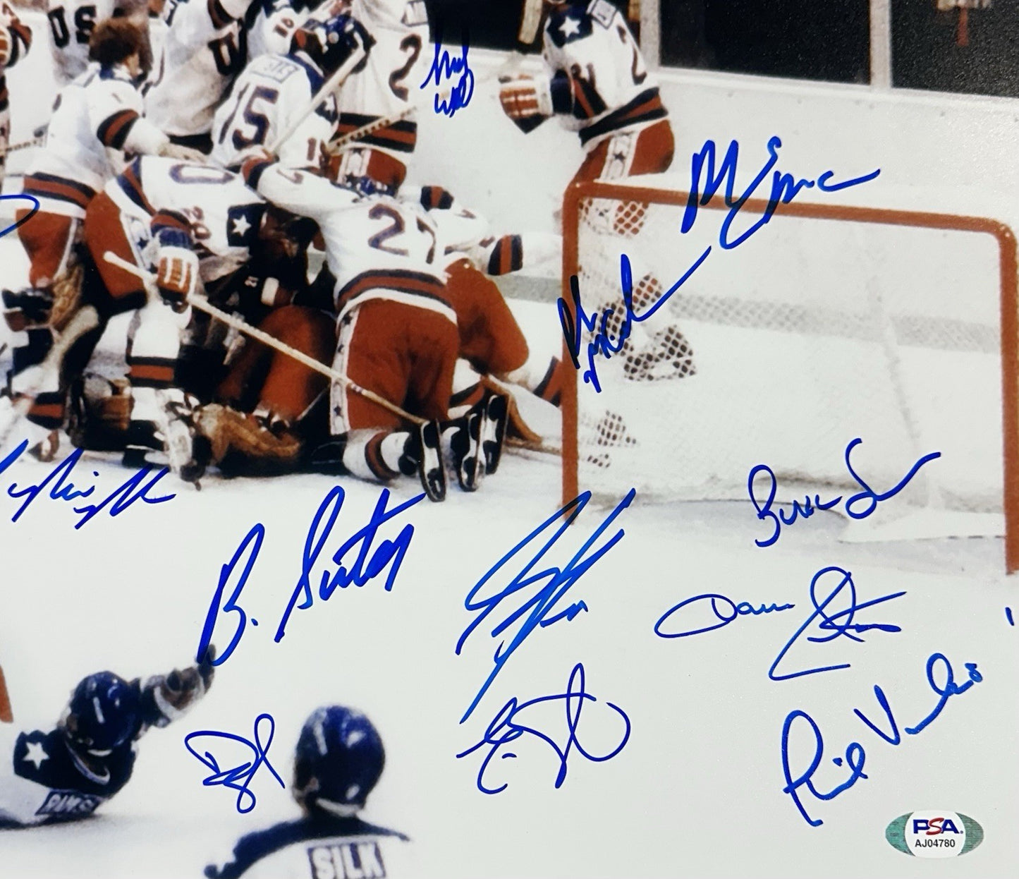 1980 USA Hockey Miracle Team Signed All 20 16x20 Framed Photo Believe Auto PSA