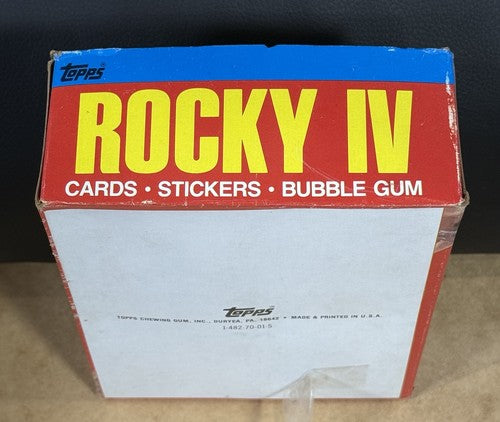 Rocky IV 4 Topps Full Wax Box 36 Factory Sealed Unopened 1985 Packs Clean Box