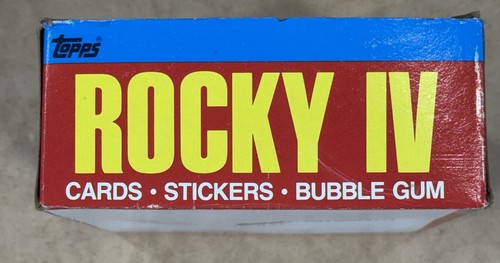 Rocky IV 4 Topps Full Wax Box 36 Factory Sealed Unopened 1985 Packs Clean Box