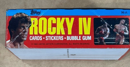 Rocky IV 4 Topps Full Wax Box 36 Factory Sealed Unopened 1985 Packs Clean Box