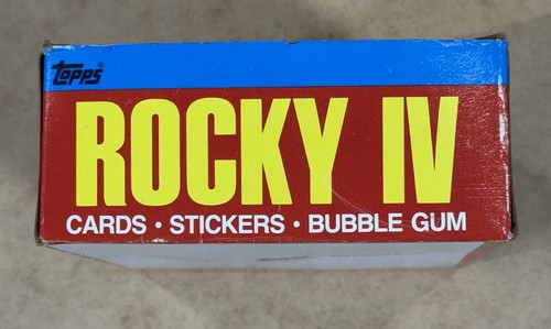 Rocky IV 4 Topps Full Wax Box 36 Factory Sealed Unopened 1985 Packs Clean Box