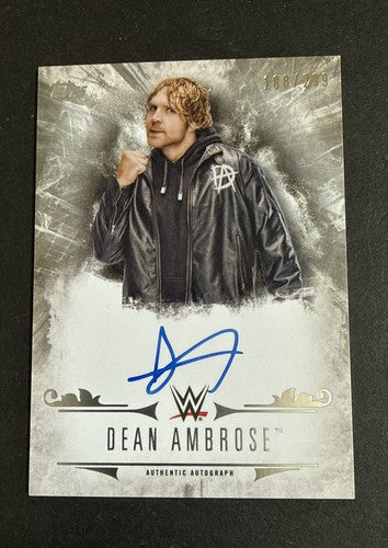 2016 Topps WWE Undisputed Dean Ambrose Signed /299 Mint Auto Wrestling Card