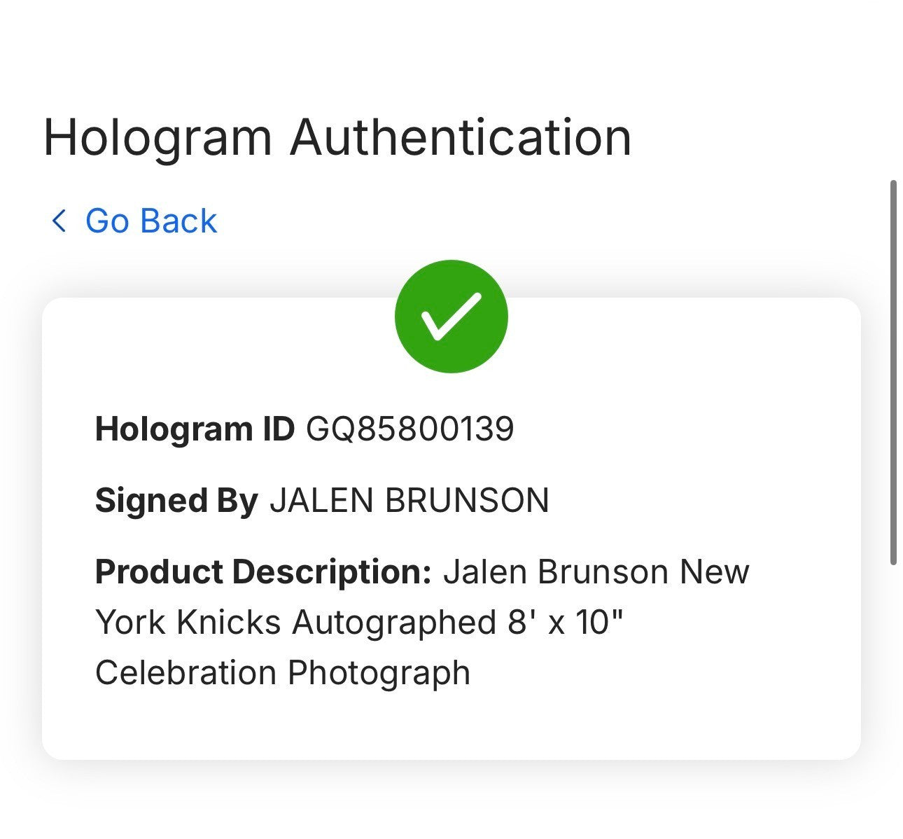 Jalen Brunson Signed 8x10 Framed Photo w/ Coin NY Knicks Mint Auto Fanatics COA