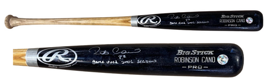 Robinson Cano Game Used 2006 Season Bat Signed Auto Cano COA NY Yankees
