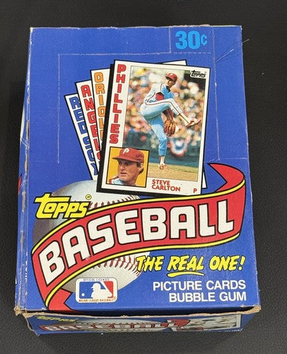 1984 Topps Baseball Wax Box FASC From a Sealed Case Don Mattingly Rc