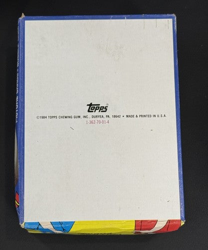 1984 Topps Baseball Wax Box FASC From a Sealed Case Don Mattingly Rc
