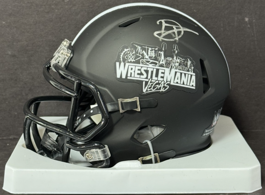 The Miz Signed Riddell Wrestlemania 42 Mini Helmet LE 5/5 Auto Fanatics COA