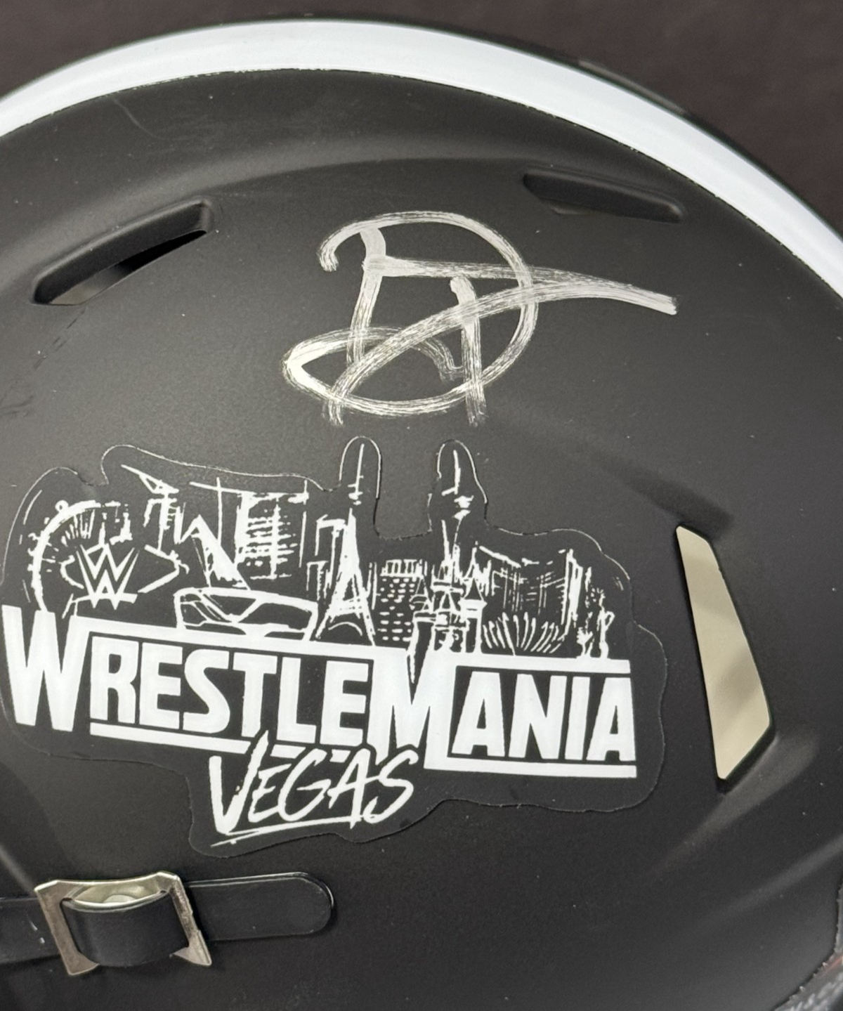 The Miz Signed Riddell Wrestlemania 42 Mini Helmet LE 5/5 Auto Fanatics COA