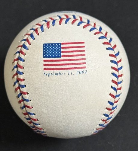 September 11 2002 USA Flag Official MLB Logo Baseball 9/11 Commemorative Ball