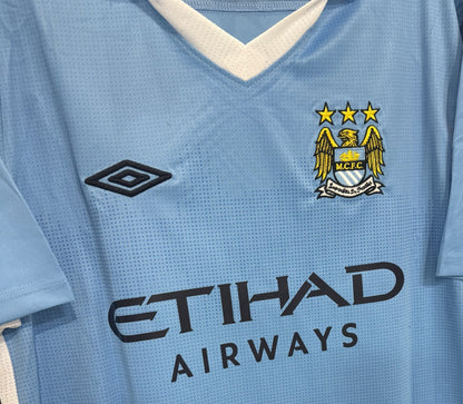 Sergio Aguero Signed Umbro Authentic Soccer Jersey Manchester City Auto BAS COA