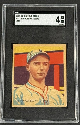 1935 Diamond Stars #33 Lynwood Thomas Schoolboy Rowe SGC 4 Detroit Tigers Nice