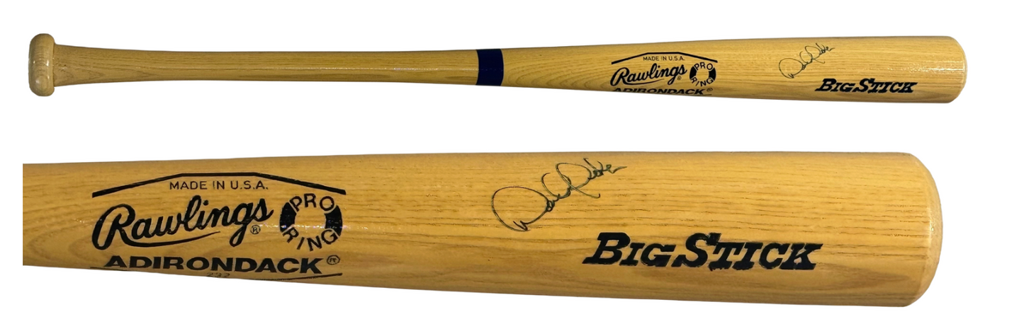 Derek Jeter Yankees Signed Adirondack  Bat 1994 Pre Rookie Auto & Ticket Jsa Coa