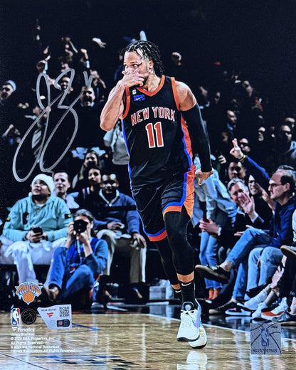 Jalen Brunson Signed 8x10 Framed Photo Celebration Knicks Mint Auto Fanatics COA