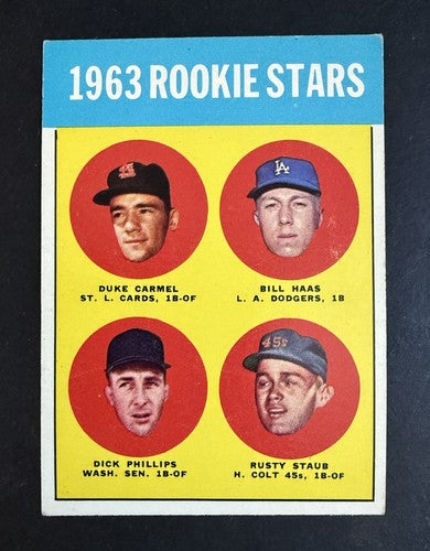 1963 Topps Set-Break #544 Rusty Staub EX-EXMINT  Centered High #