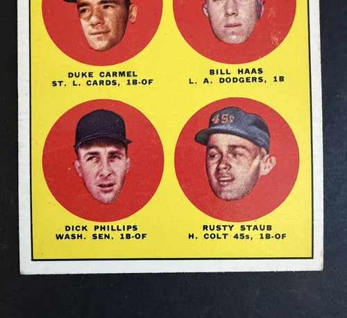 1963 Topps Set-Break #544 Rusty Staub EX-EXMINT  Centered High #