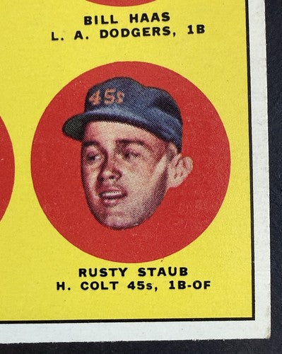1963 Topps Set-Break #544 Rusty Staub EX-EXMINT  Centered High #