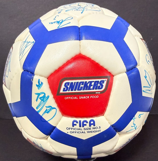 Team USA Signed World Cup USA 94 Snickers Soccer Ball Lalas Reyna 23 Autos CBM