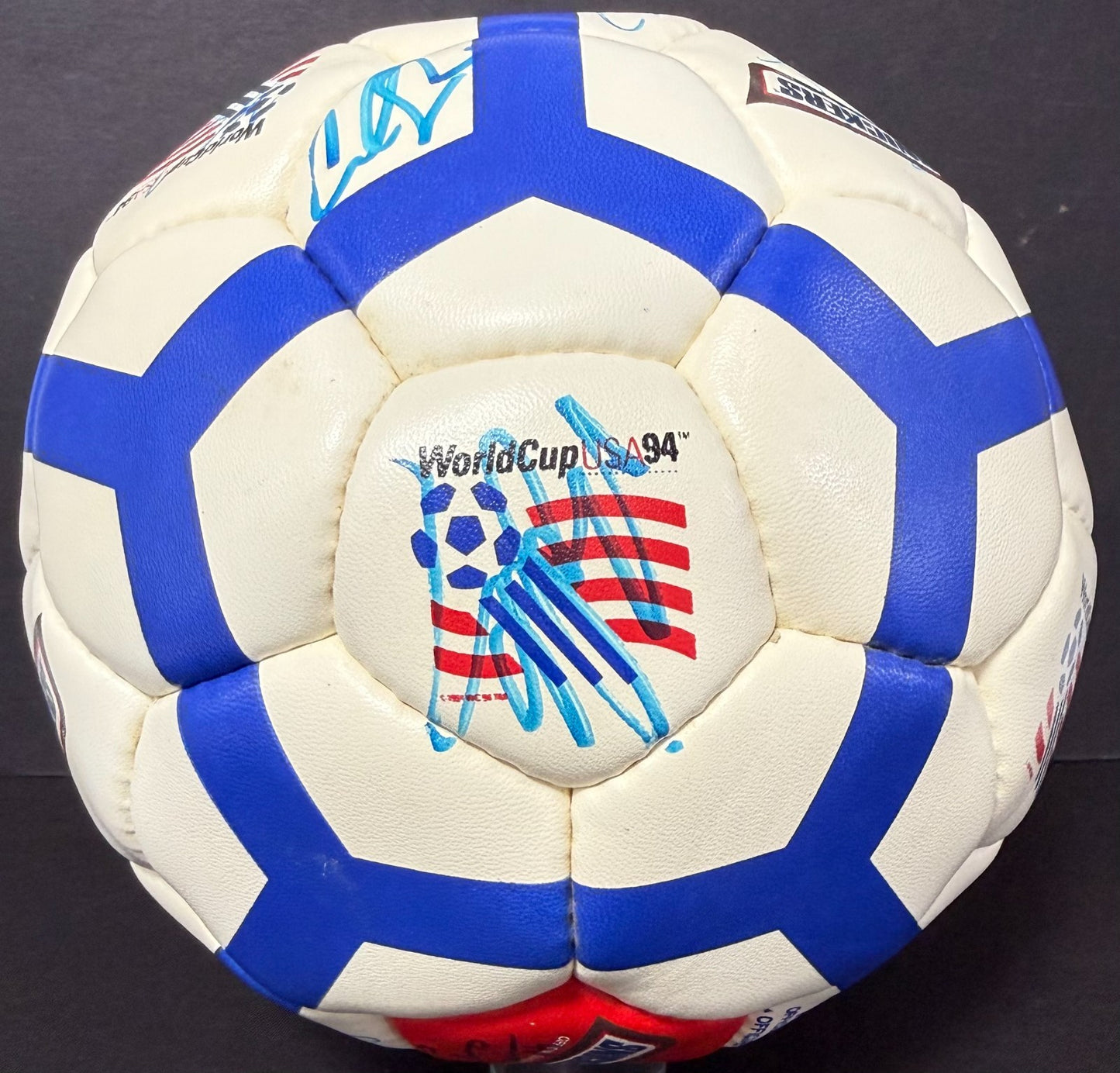 Team USA Signed World Cup USA 94 Snickers Soccer Ball Lalas Reyna 23 Autos CBM