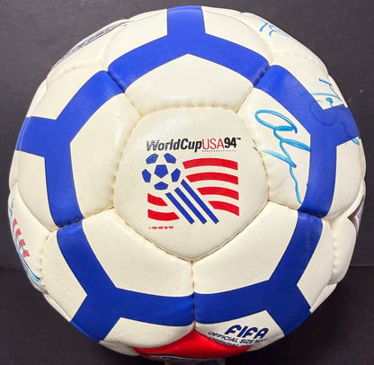 Team USA Signed World Cup USA 94 Snickers Soccer Ball Lalas Reyna 23 Autos CBM