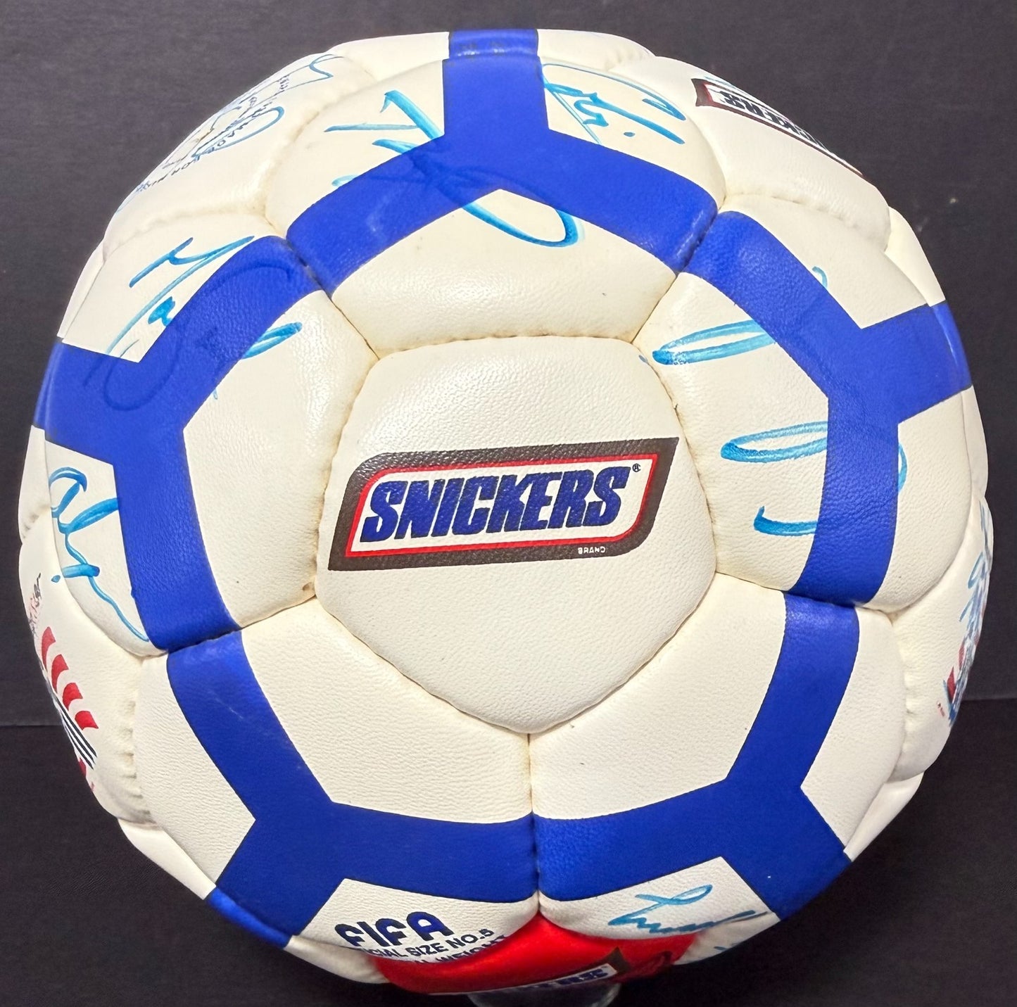 Team USA Signed World Cup USA 94 Snickers Soccer Ball Lalas Reyna 23 Autos CBM