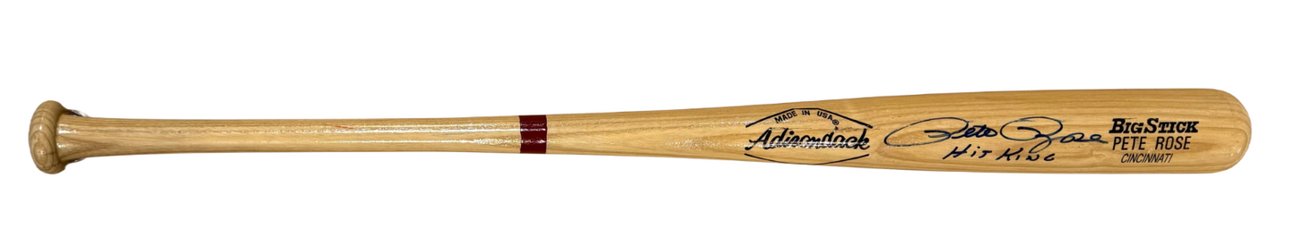 Pete Rose Signed Adirondack Big Stick Game Model Bat Reds Hit King Auto PSA COA