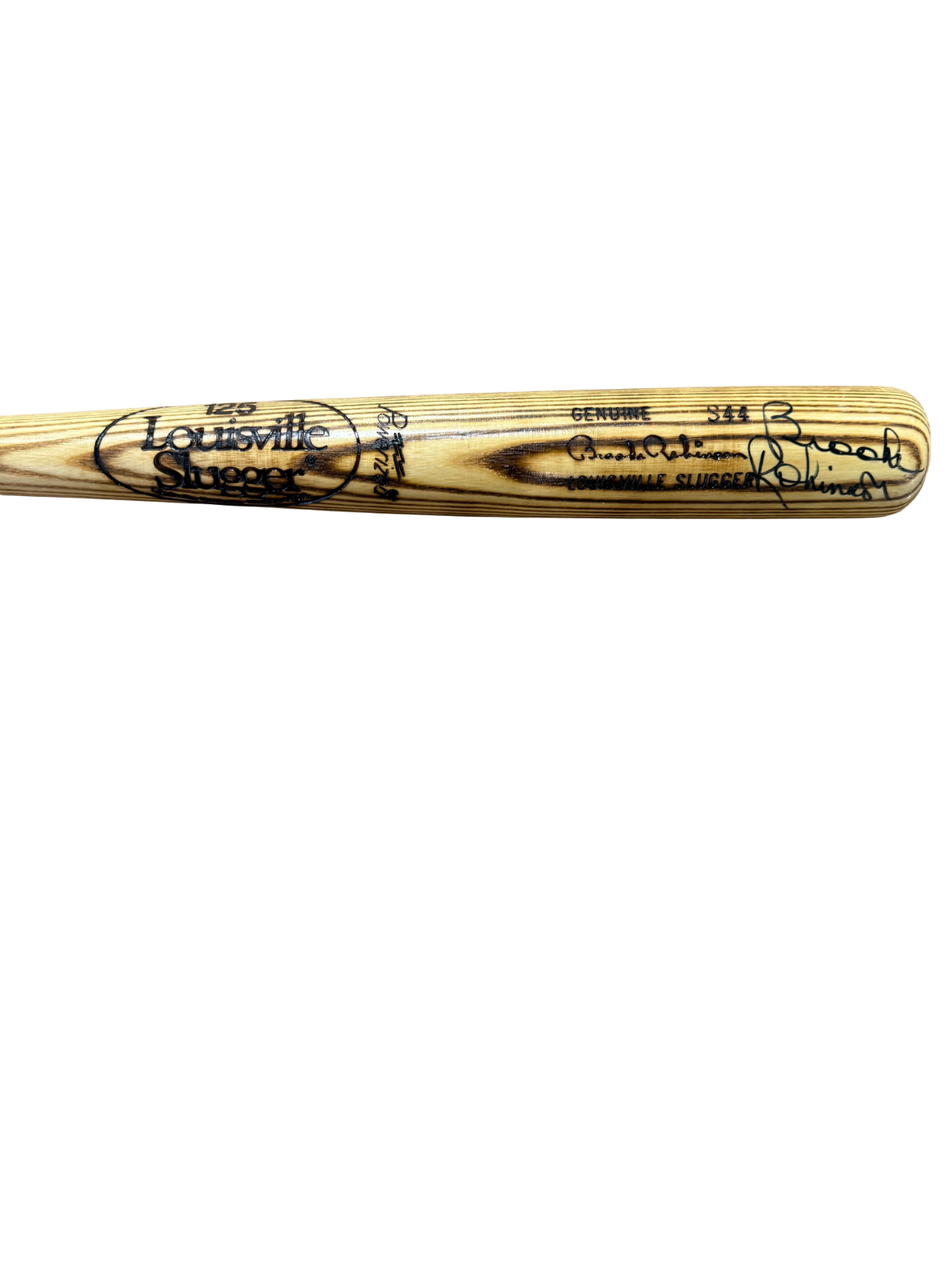 Brooks Robinson Signed Genuine LS Game Model S44 Bat Orioles Hof Auto CBM Coa