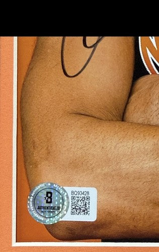 Jalen Brunson Signed Slam Magazine Cover Framed Ny Knicks Mint Auto BAS Coa